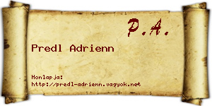 Predl Adrienn névjegykártya